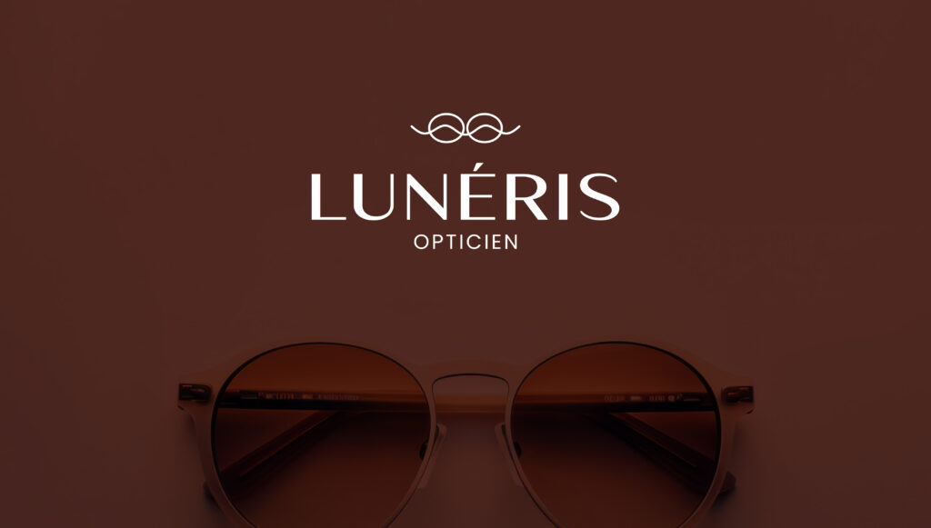 Création logo Rennes – Logotype Lunéris Opticien et charte graphique épurée.