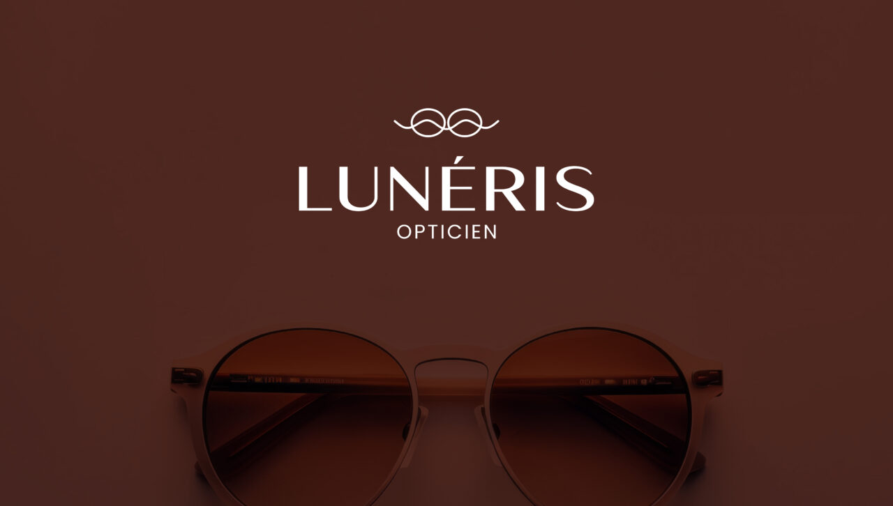 Création logo Rennes – Logotype Lunéris Opticien et charte graphique épurée.