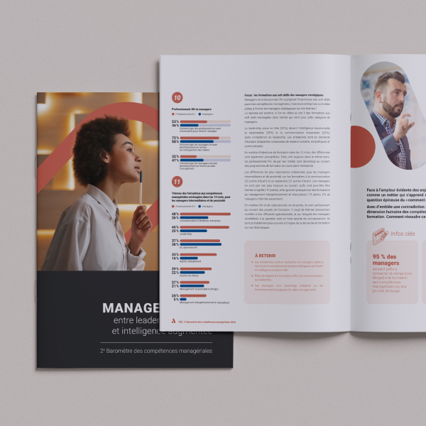Mise en page rapport annuel management et RH - infographie et datavisualisation réalisées par Doriane Bonomo, graphiste freelance Rennes
